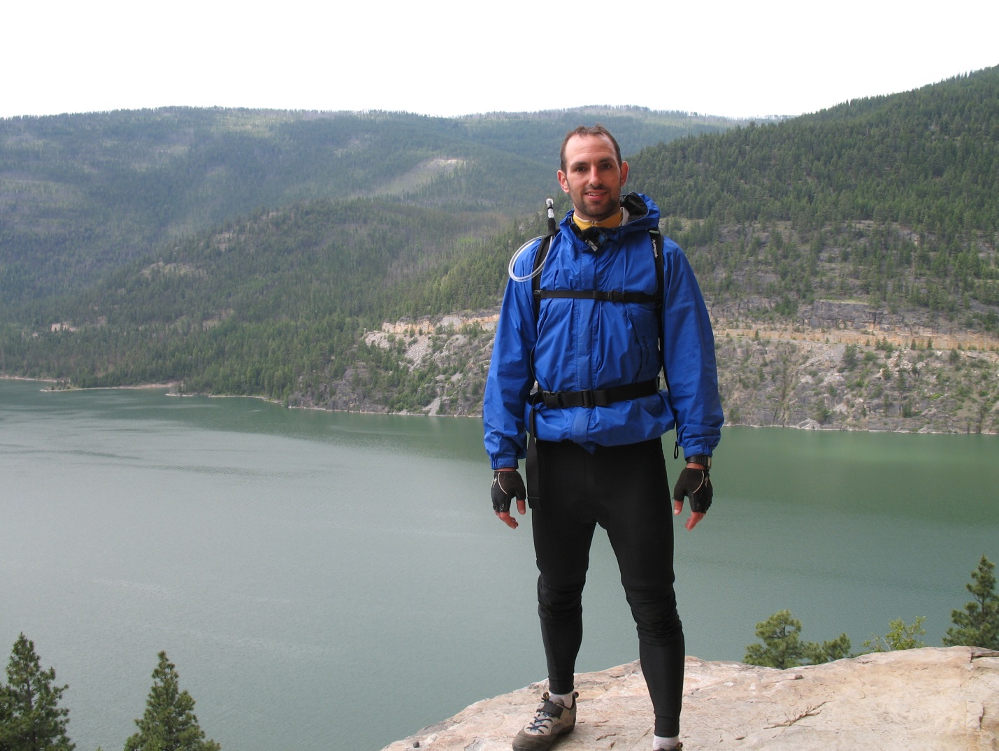 Standing over Lake Koocanua in Montana a few minutes before my accident, 2006