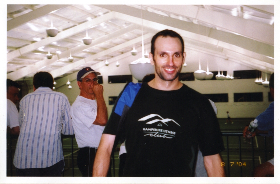 Immediately after upsetting one of the best players in the USTA Districts tournament, 2004